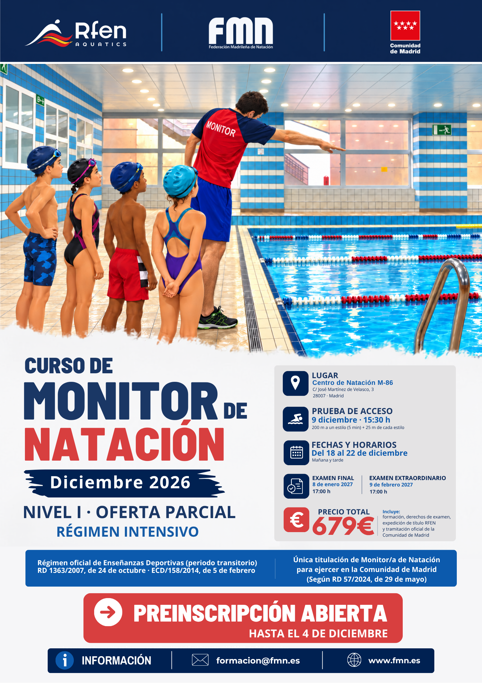 Curso de Monitor de Natación